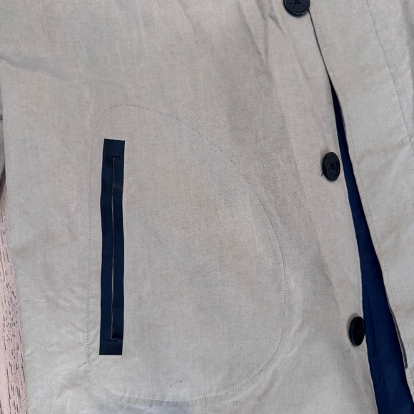 WANDA NYLON PARIS SPRING SUMMER RAINWEAR MENS DESIGNER JACKET COAT BEIGE SZ. 40 - Picture 4 of 7